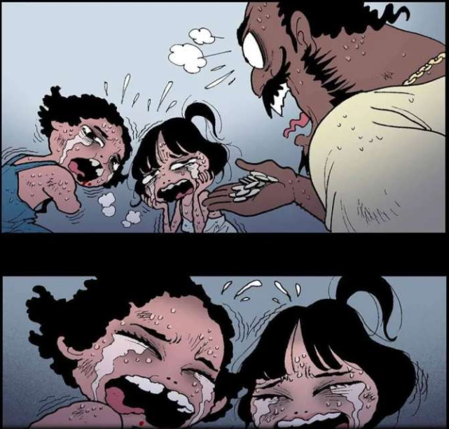 人性恐怖漫画:残疾的乞丐兄妹