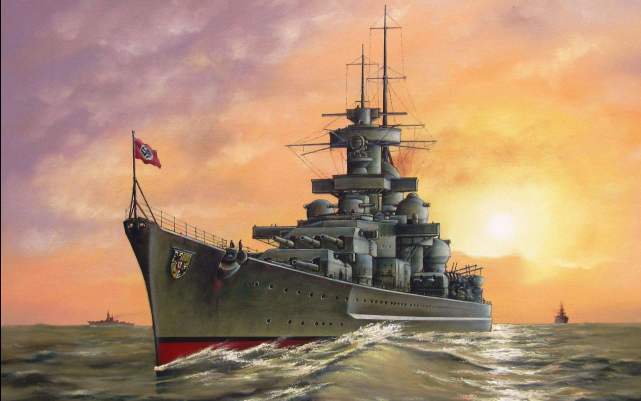 比俾斯麦级战列舰更大更强的超级战列舰可惜只能停留在图纸上了