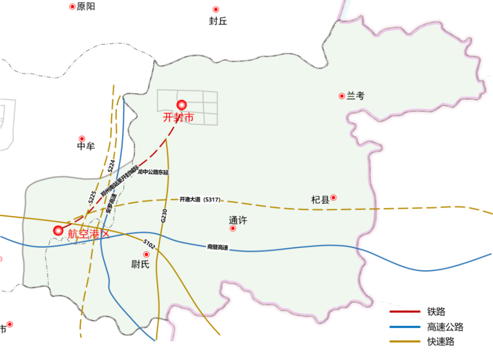 高快路网7条:既有商登,安罗高速和g230,s102等4条,规划开港大道(s317