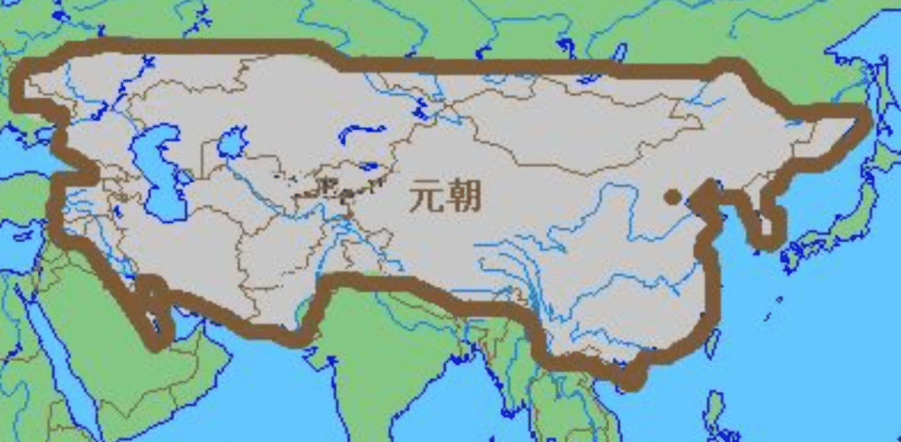 元朝时期国家版图最大时多大?放到如今,都有哪些国家?