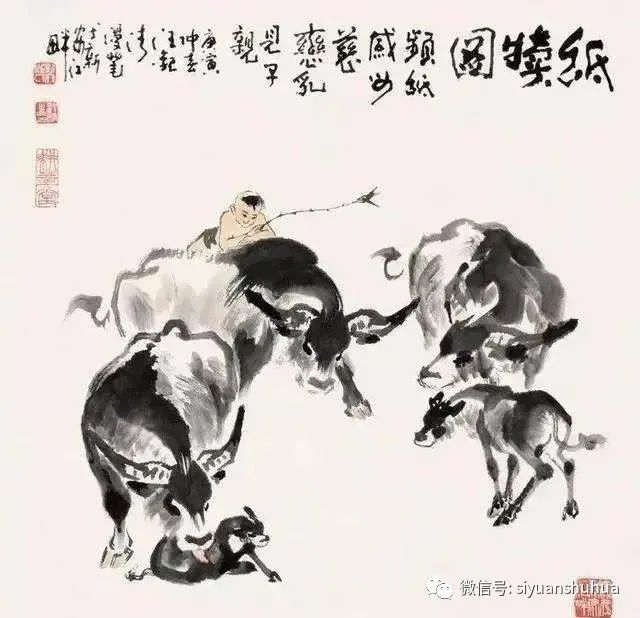 牛年画画牛,画牛的名家真不少