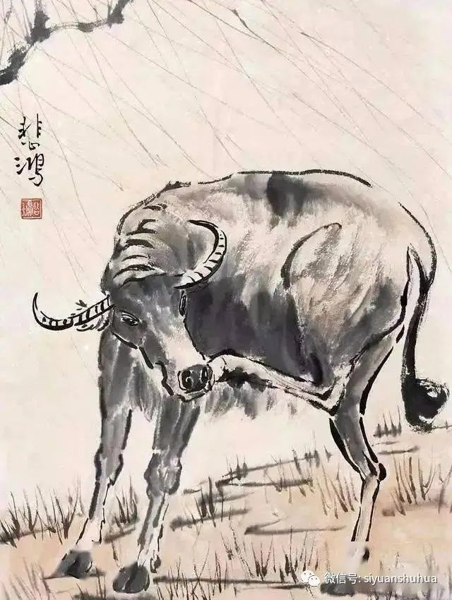 (十五)徐悲鸿画牛 徐悲鸿(1895-1953),江苏宜兴市屺亭镇人,中国现代