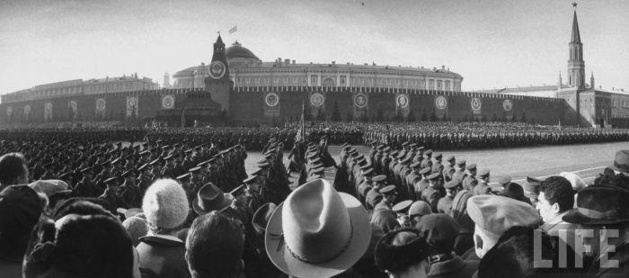 苏联老照片1963年五一国际劳动节盛大的阅兵式