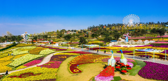 音乐百花谷(新都区)—丹景山(彭州市)—通济花海(彭州市)—战国木牍