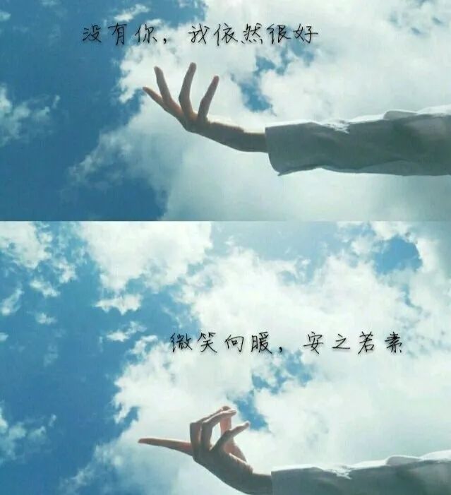 六个句子,没有你 我依然很好