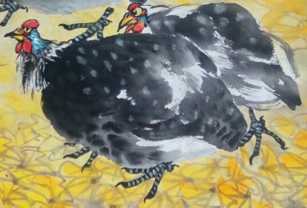 "一日一画"名家名作赏析之画家忆君银杏画第二十一篇