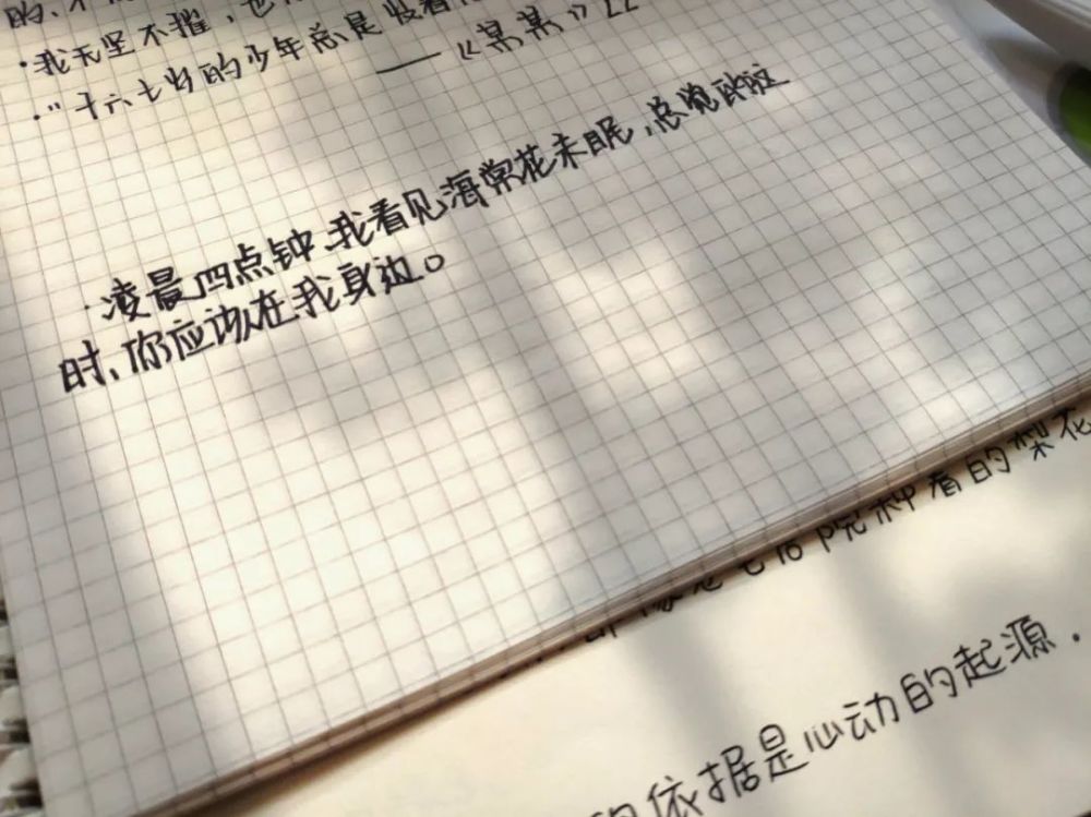 "你风尘仆仆走向我,胜过所有遥远的温柔."——手写背景图