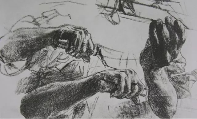 德国阿道夫·冯·门采尔素描速写作品