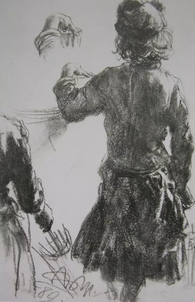 德国阿道夫·冯·门采尔素描速写作品