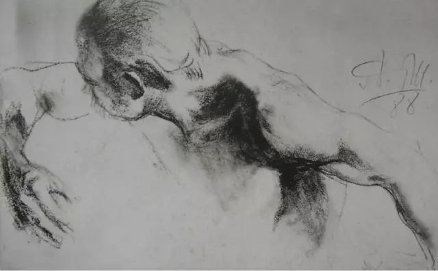 德国阿道夫·冯·门采尔素描速写作品