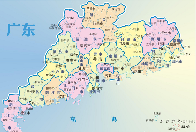 广东地级市排名_广东地级市面积排名(3)