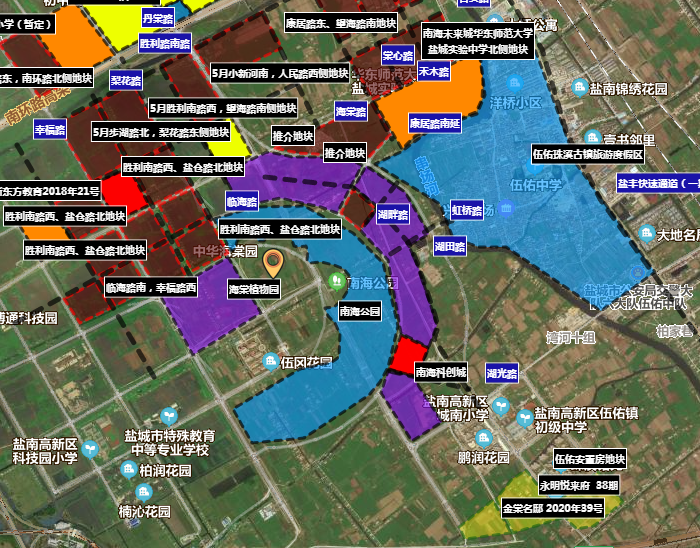 南海未来城未来两年土地资源丰富, 盐城规划地图目前收录的,未来两年