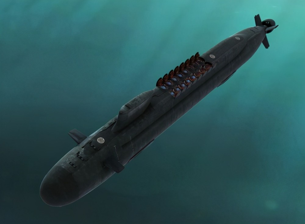 未来我们新的战略导弹核潜艇说不定仍有"龟背"但特征会比较小(图片