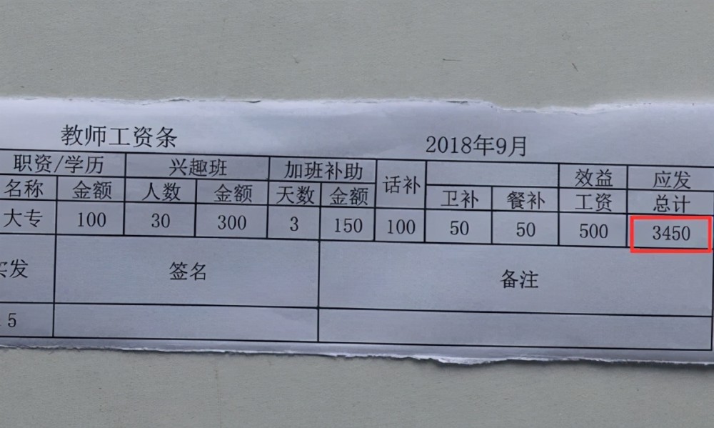 同样是老师乡镇老师和城市老师工资差多少2张工资条看出差距