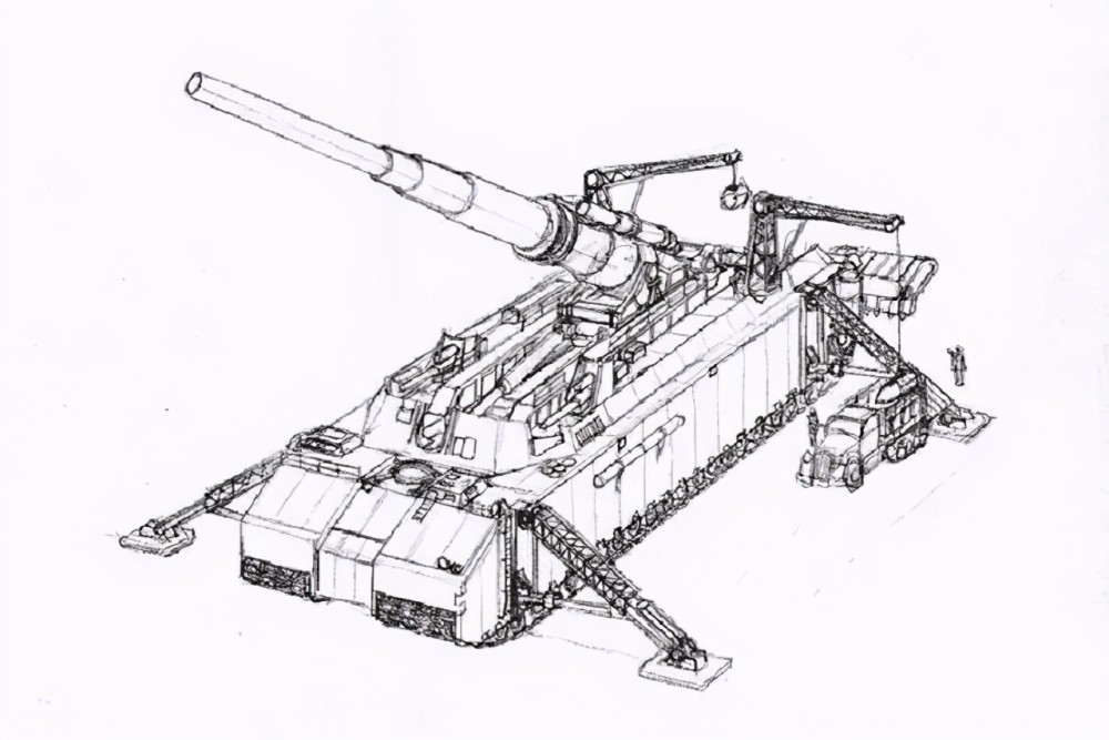德国"古斯塔夫"巨炮,勇敢无畏像个将军,成二战军工业巅峰之作