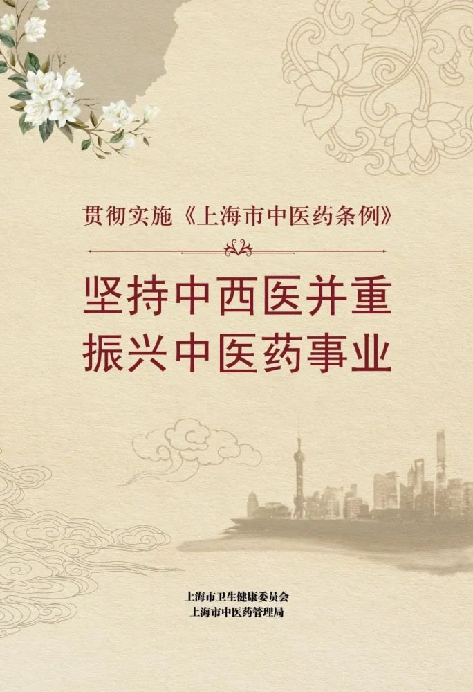 为健全上海市中医药服务体系,支撑中医药事业传承创新发展,推进健康