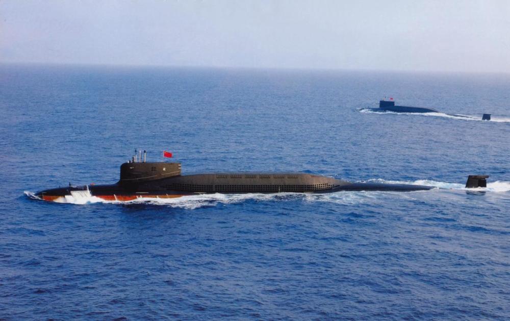 图为中国海军核潜艇