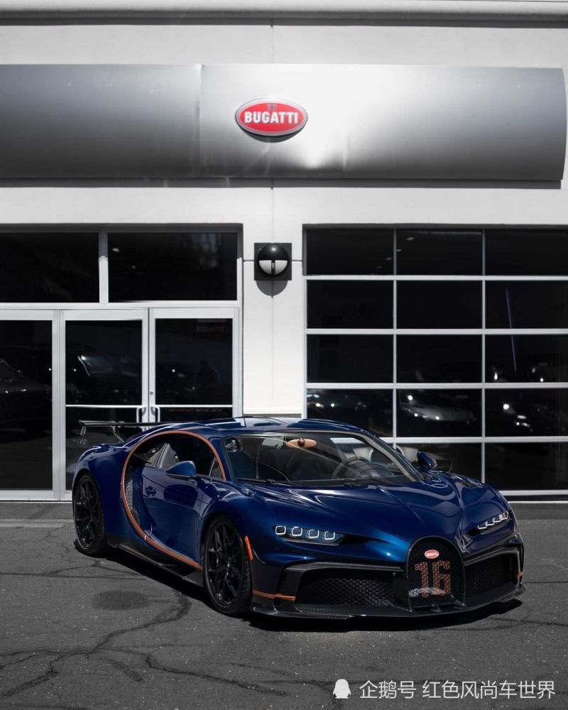 美国第二辆2020款布加迪chiron pur sport 配色独特