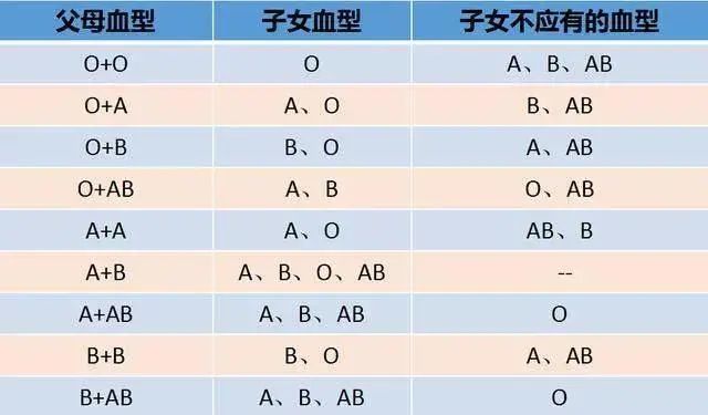 谈"o"色变,ab血型的爸爸不能娶o型的妈妈?