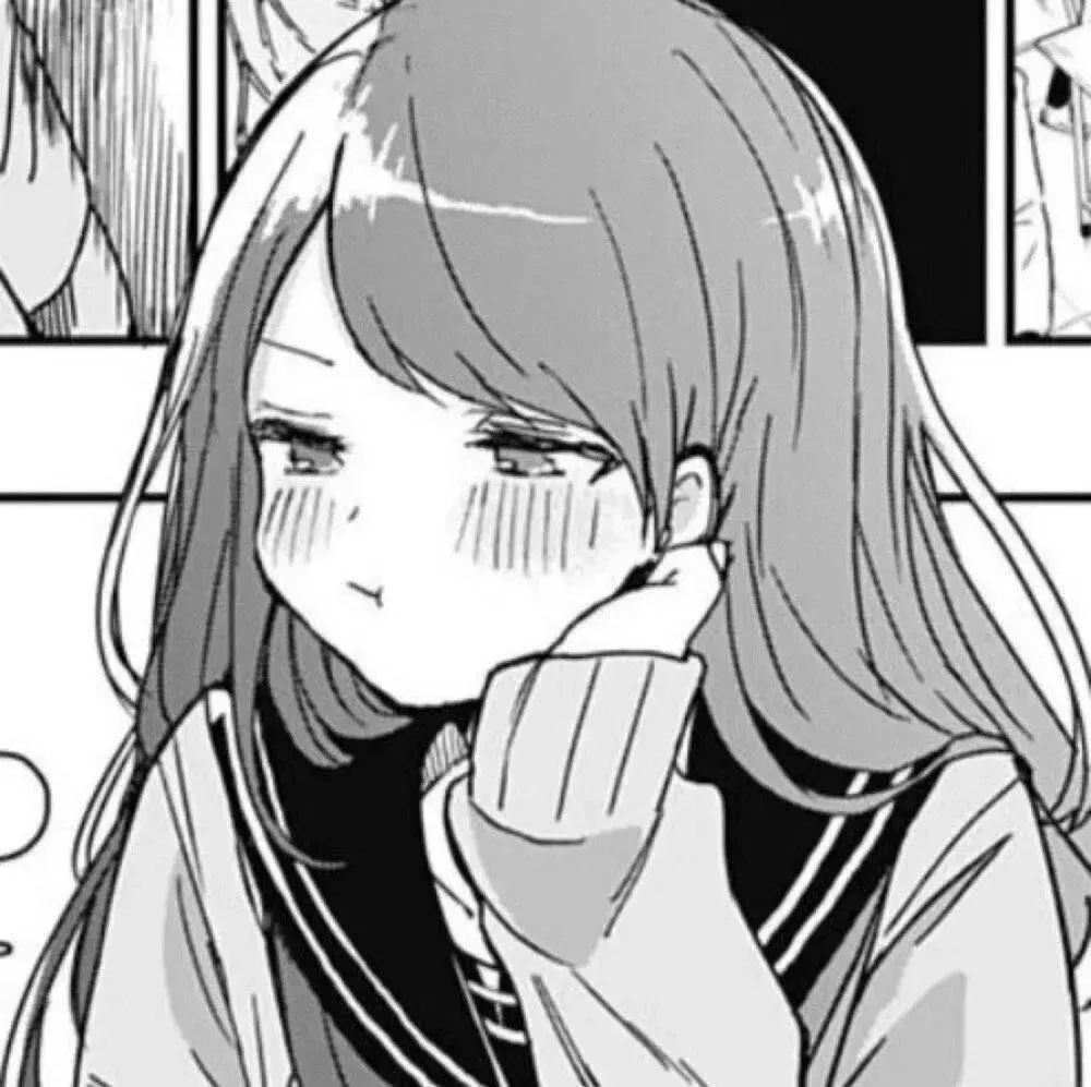 黑白漫画头像日系漫画风动漫男女头像