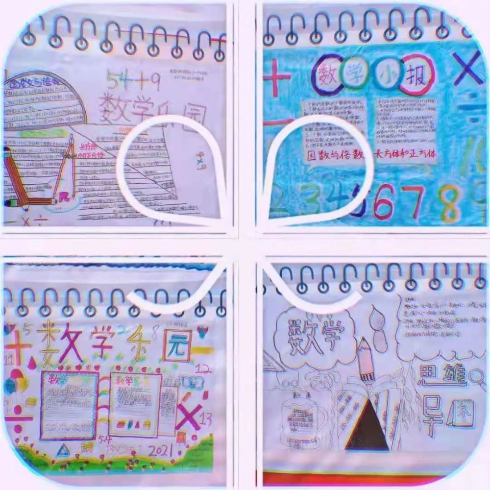 为建党100周年献礼——南部东方国际学校数学手抄报展