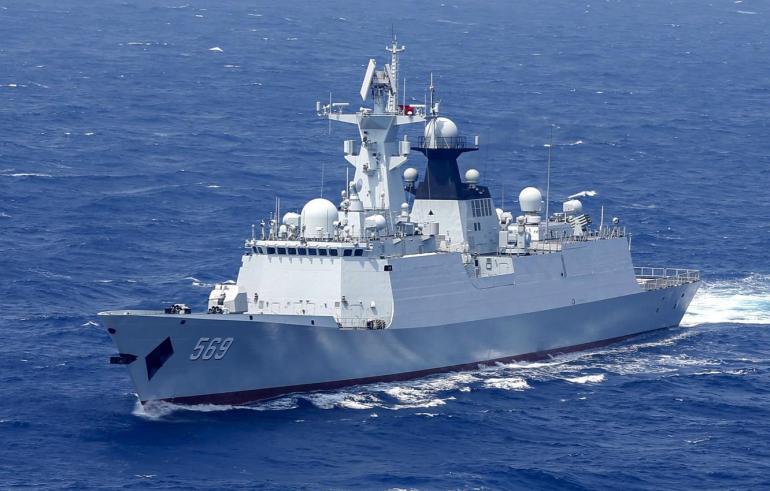 台绿媒又嗨了声称解放军054a护卫舰在台东北海域被双舰包抄分析人士系