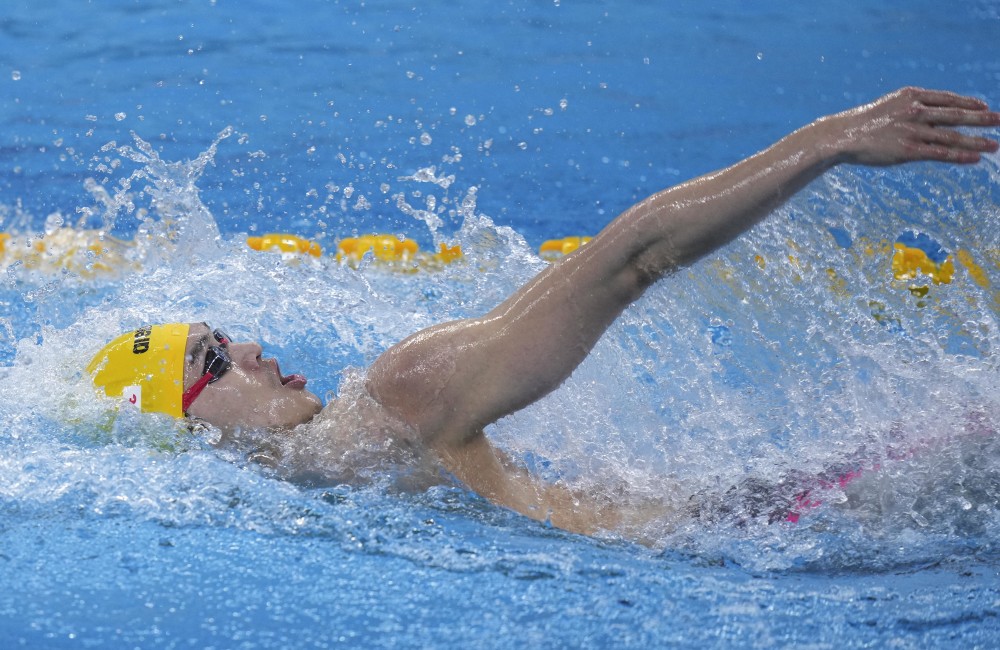 (体育)(10)游泳——全国冠军赛:徐嘉余晋级男子100米仰泳决赛