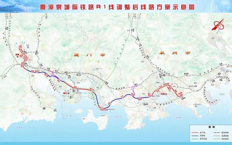 厦门地铁3号线将延伸到泉州,线路为