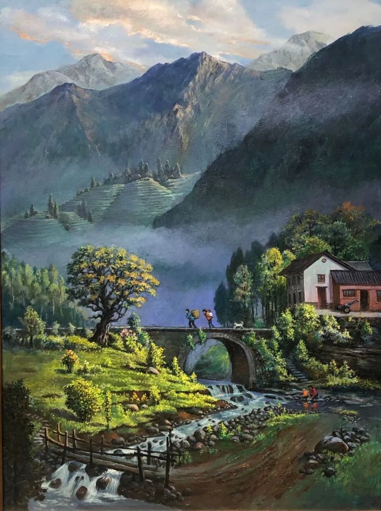 「艺术中国」—— 卢明远的乡土风光油画