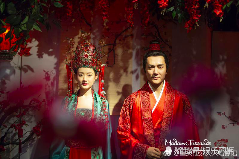 赵丽颖冯绍峰缘分已尽知否戏中杜莎夫人大婚蜡像也遭分开