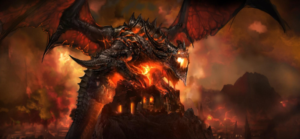 魔兽世界:死亡之翼大战哥斯拉!究竟谁更高更强?