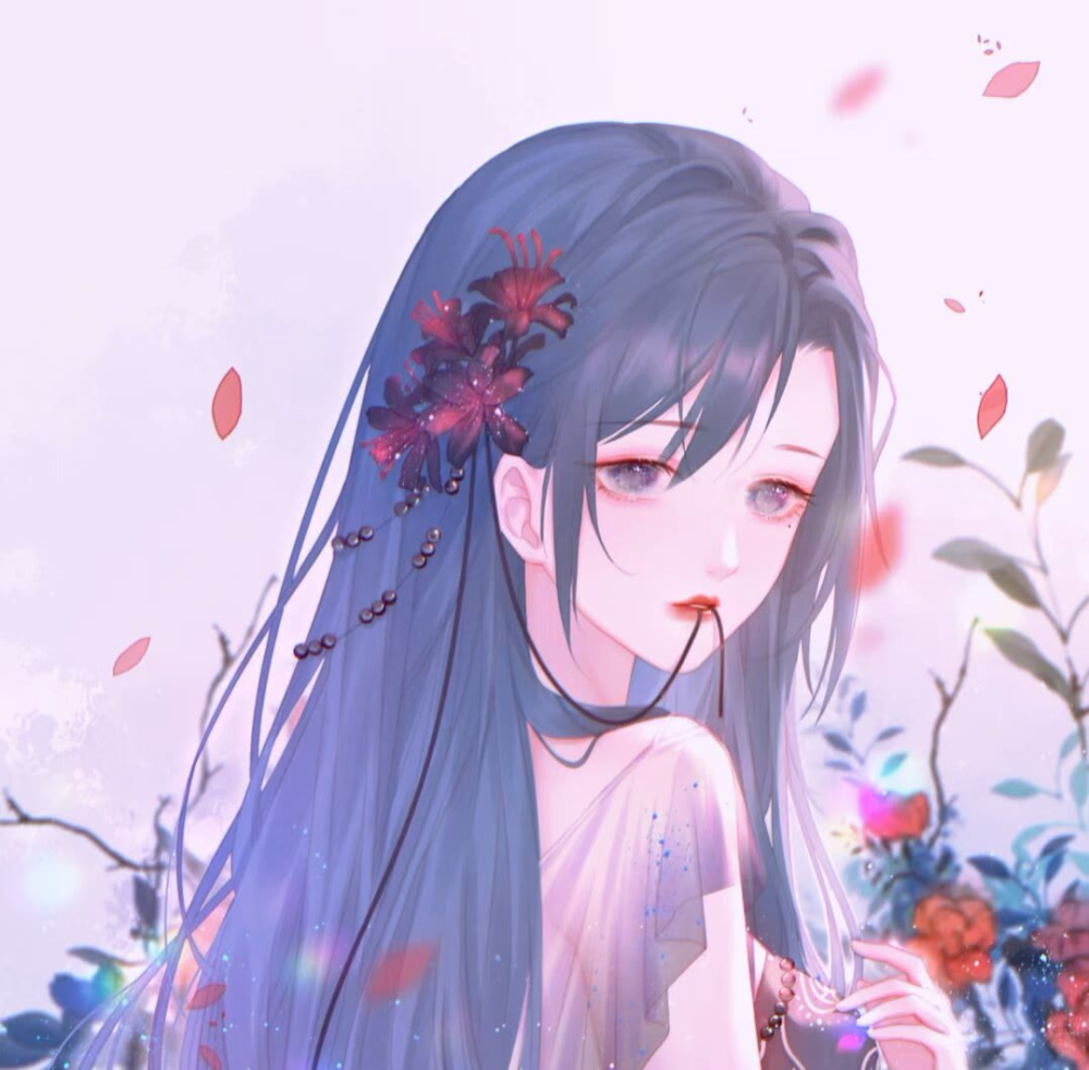 画风绝美动漫女生头像