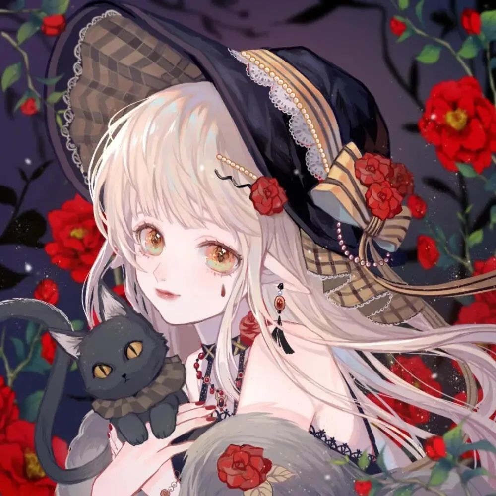 画风绝美动漫女生头像