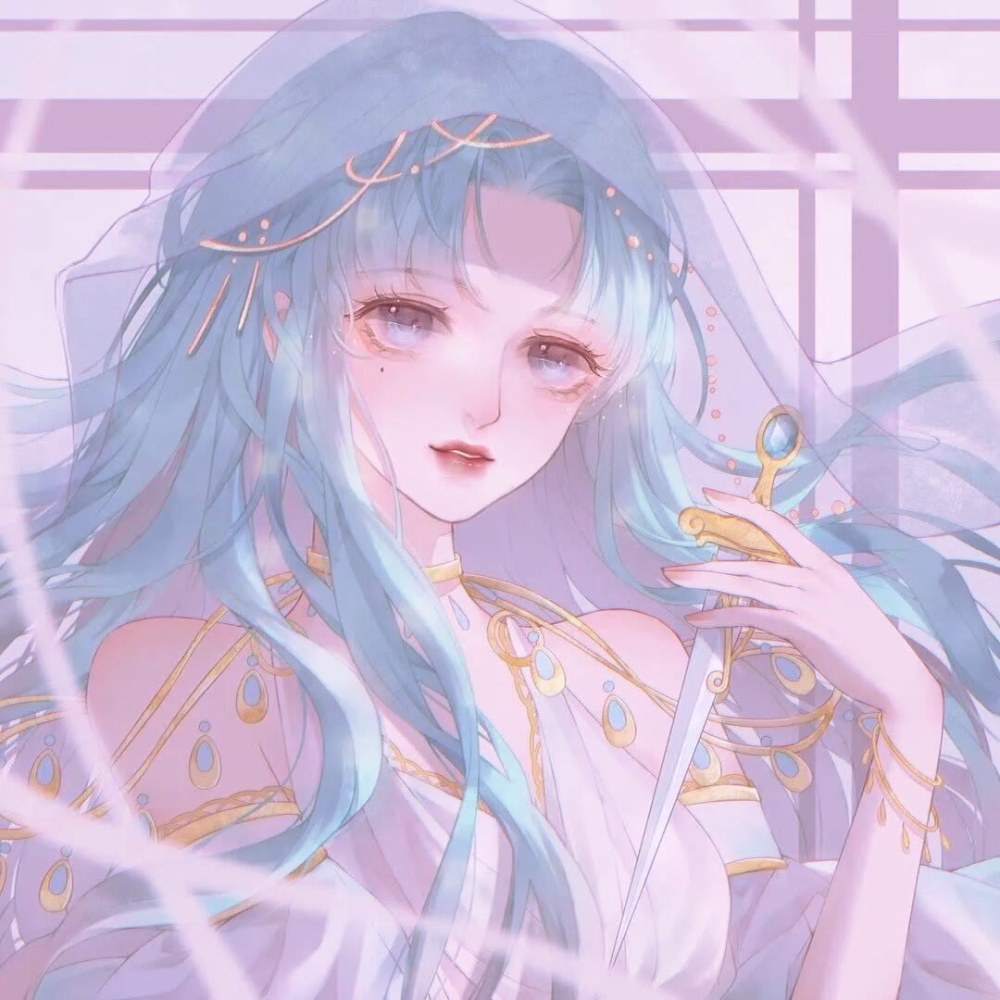 画风绝美动漫女生头像