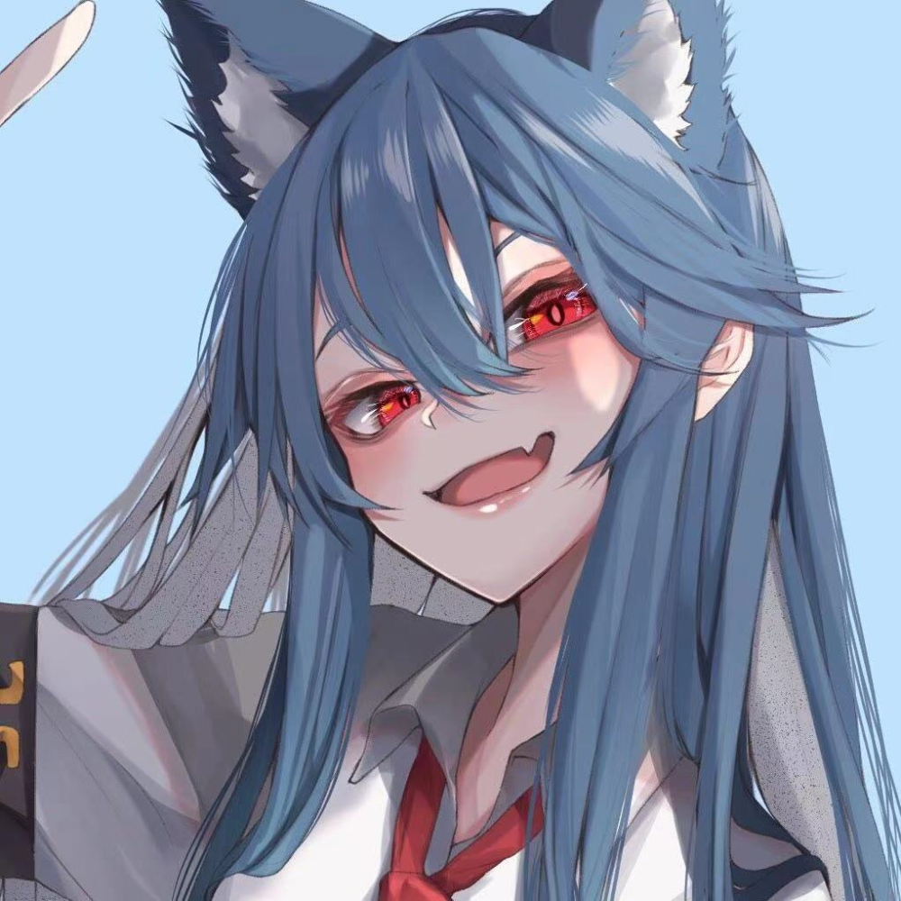 酷炸红眼小姐姐女生头像