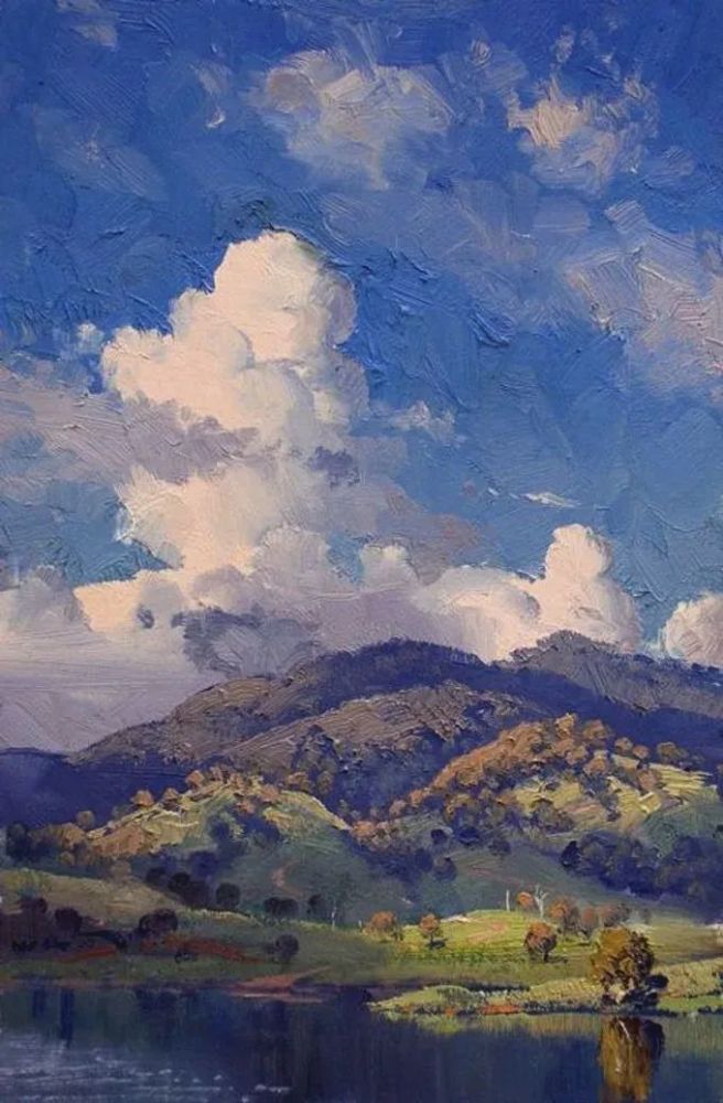 【油画欣赏】澳大利亚风景画王子,斯特雷顿笔下迷人的