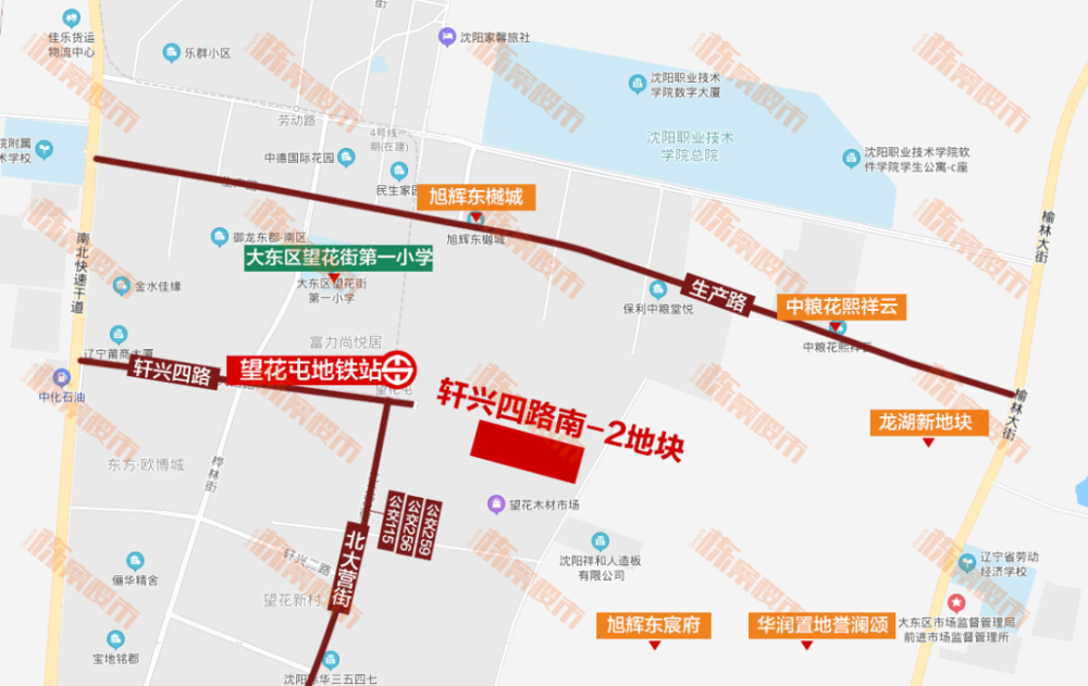 今日,沈阳迎来了首次集中土地拍卖,其中,备受关注的大东区望花板块轩