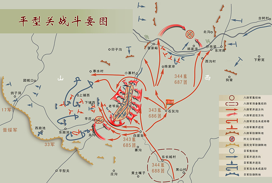 其他战役基本都是这种情况,在参战规模近百万的淞沪会战中,中日军队