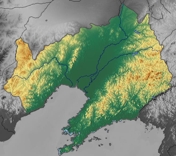 高清|中国各省级行政区三维地形图