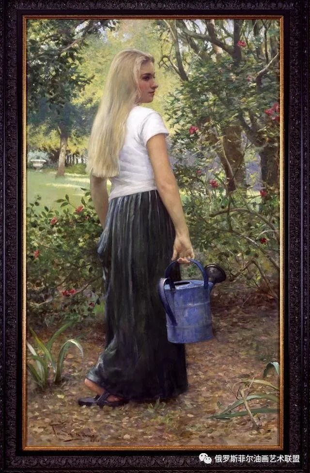 21世纪写实主义画家艾伦·班克斯的人物油画作品欣赏