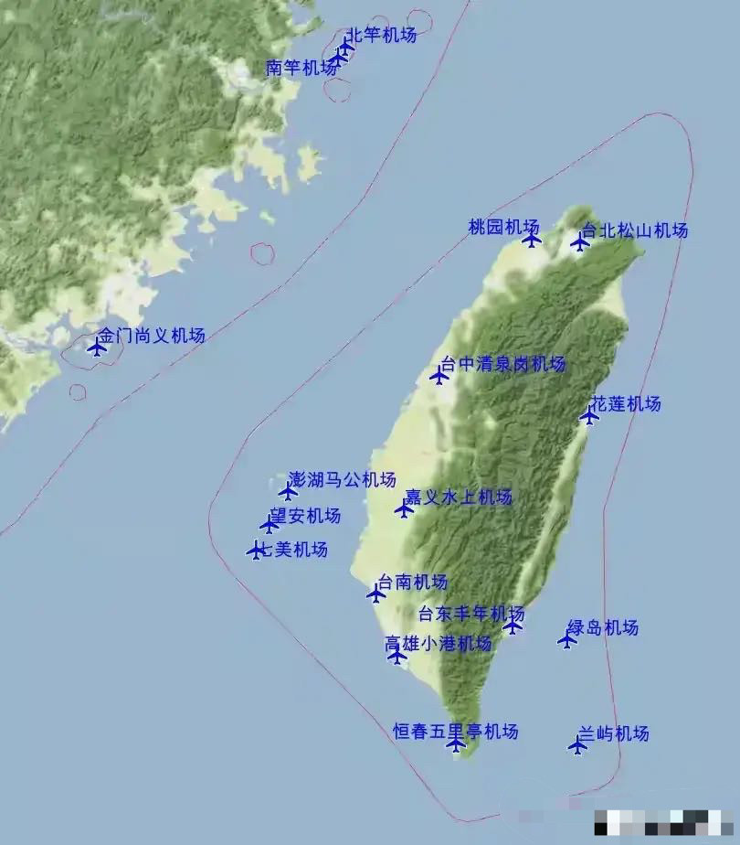 台湾17个机场地域分布:桃园机场吞吐量最多,尚义机场离大陆最近