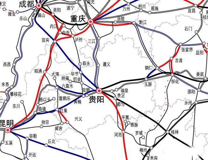 随着安六客专的开通和盘兴客专开建, 贵州 市市通高铁目标预计将在