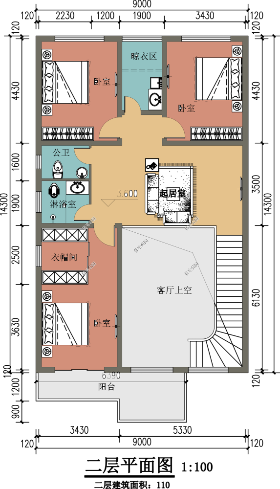 想回农村建房,宅基地宽9米长16米,怎么设计比较好?