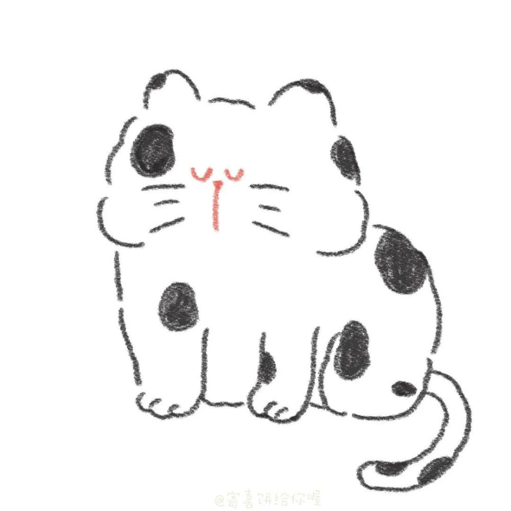 可爱猫咪头像 简笔画可爱小猫咪