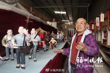 福清泥人张蔡国云用泥雕作品讲述民俗故事