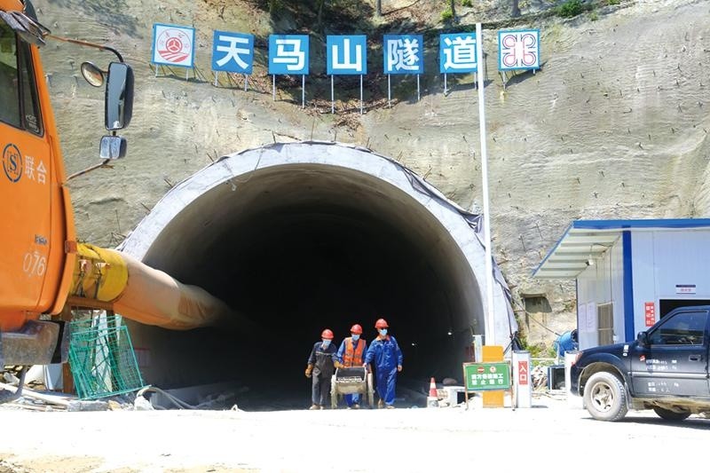 天马山新建隧道下周有望贯通