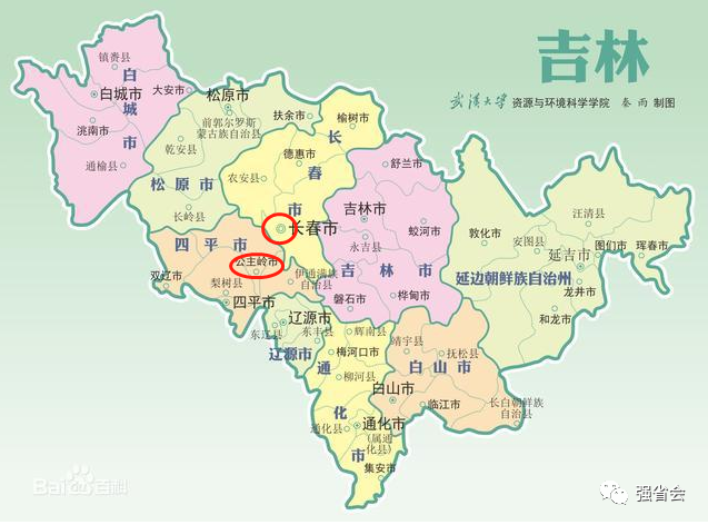 吉林省地图,图源网络,侵删.