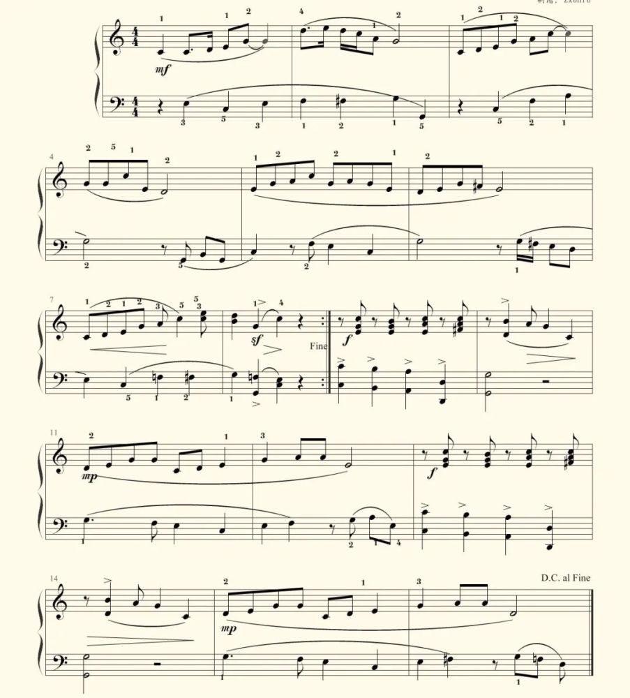野玫瑰钢琴曲谱_梵高野玫瑰(5)