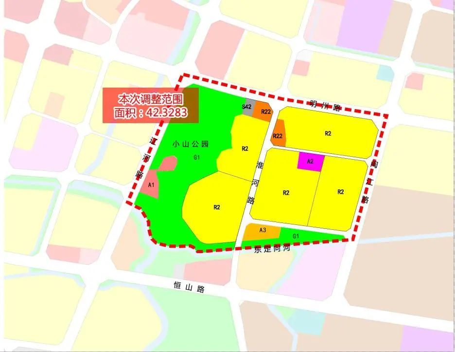 【城建规划】宁波北仑中心城北片区,凤凰山东控规局部
