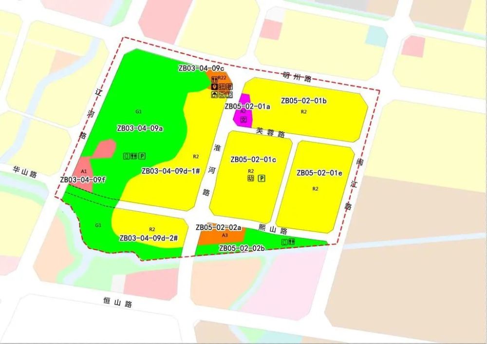 【城建规划】宁波北仑中心城北片区,凤凰山东控规局部